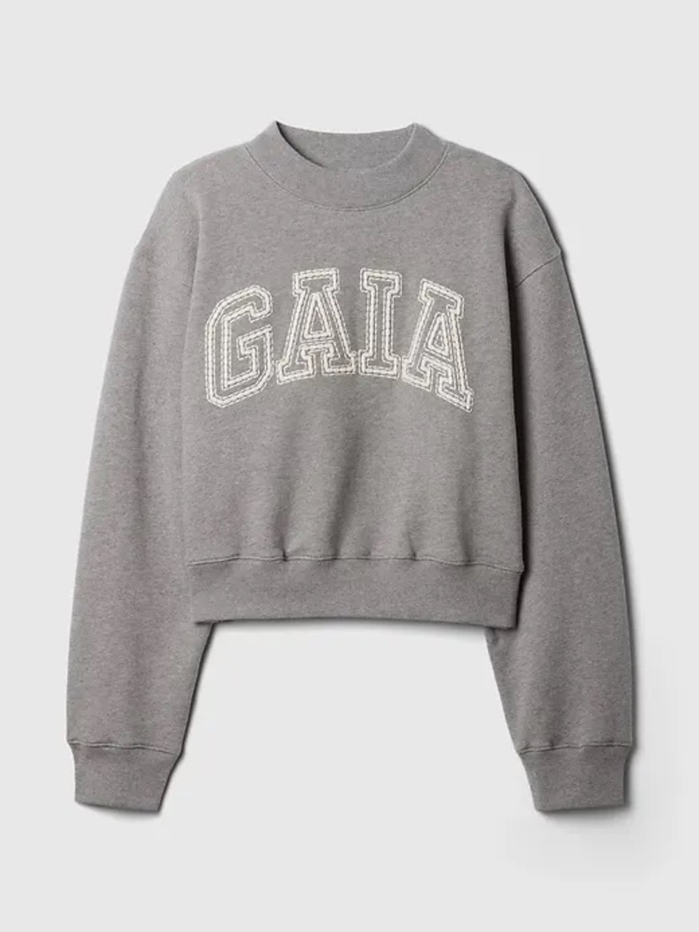Cult Gaia x Gap Gray Cropped Sweatshirt
